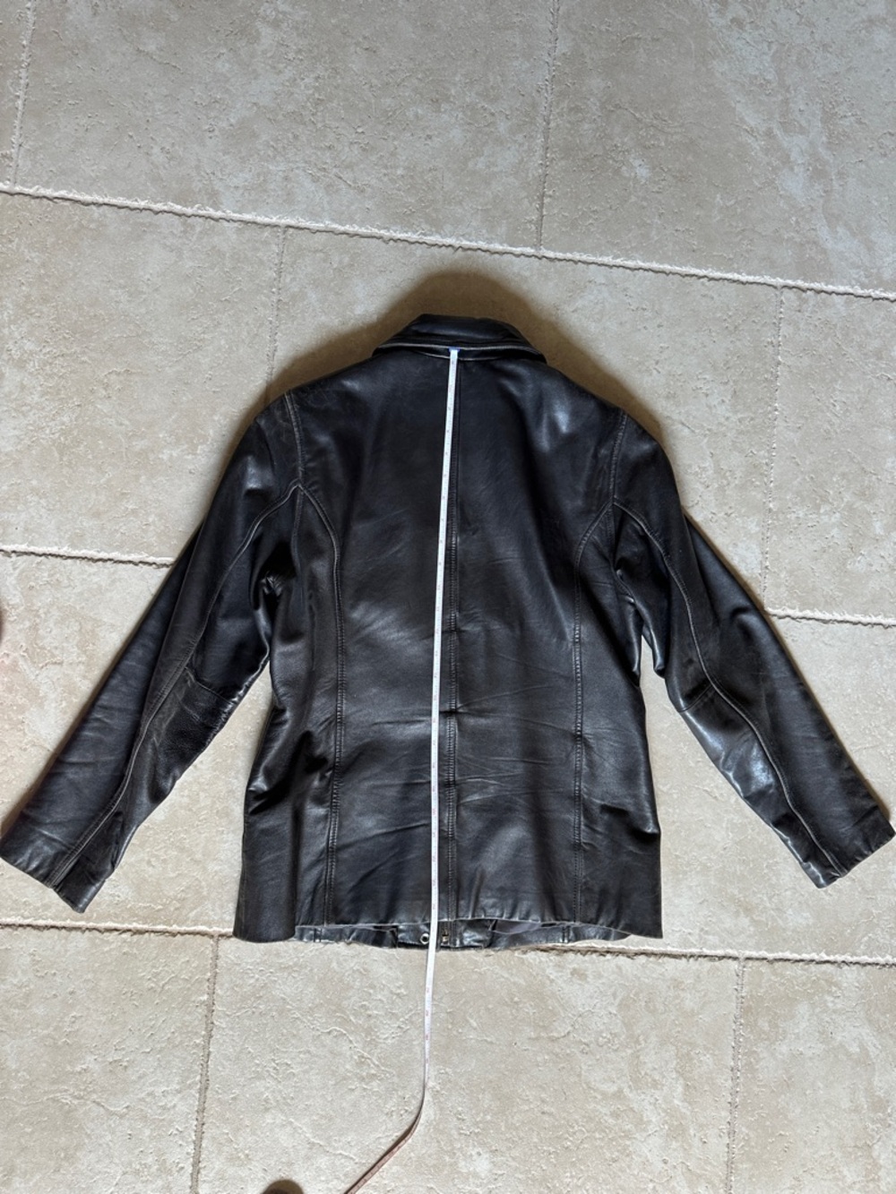 Liz Claiborne Classic Black Leather Jacket - Picture 2 of 16